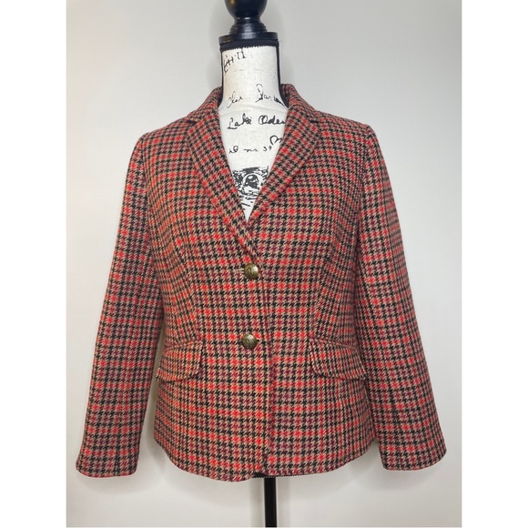 Talbots Houndstooth Blazer - Size 8P - Picture 1 of 12